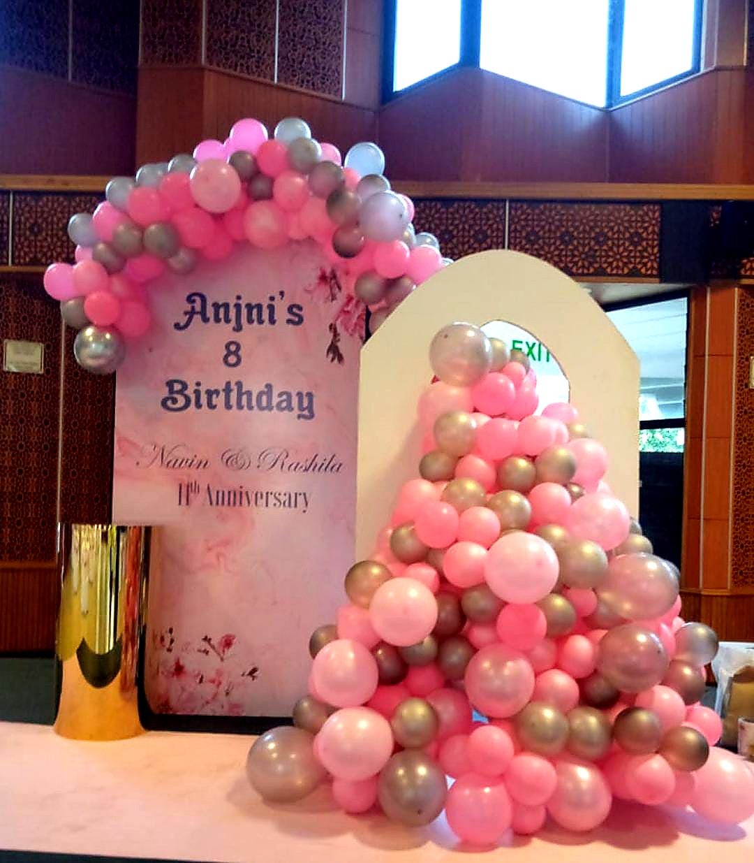 Duo-Door Balloon Backdrop & Designer Cake Stand for Hire for a kids birthday party in Nairobi - view 5