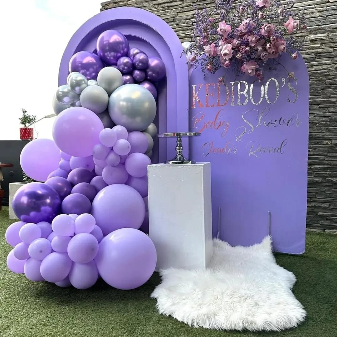 Duo-Door Balloon Backdrop & Designer Cake Stand for Hire for a kids birthday party in Nairobi