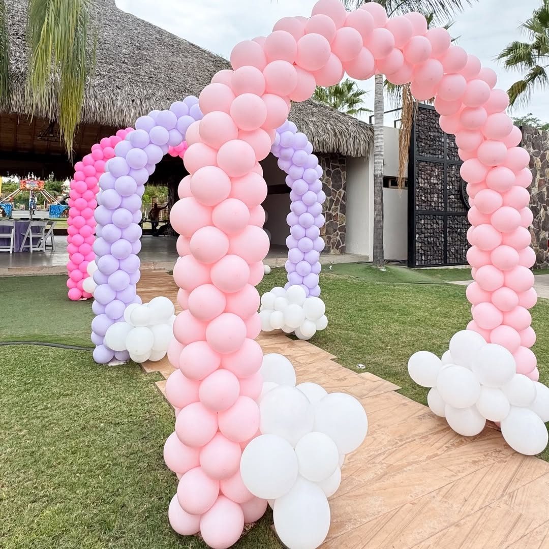 Grand Space Organic Balloon Arch for Hire for a kids birthday party in Nairobi - view 3