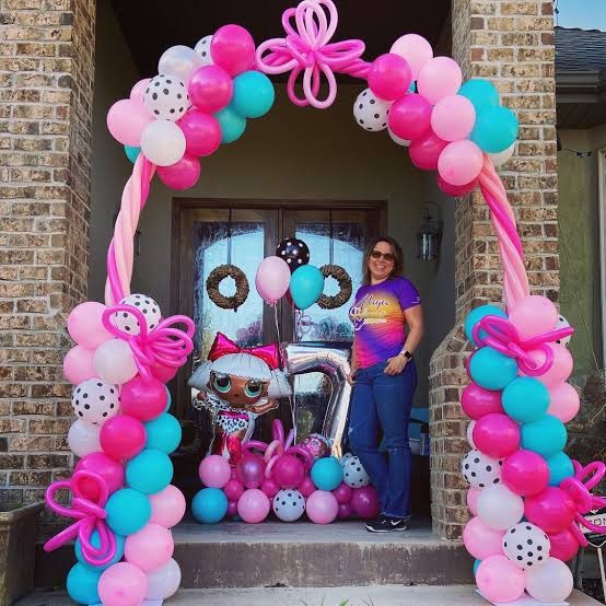 Grand Space Organic Balloon Arch for Hire for a kids birthday party in Nairobi - view 4