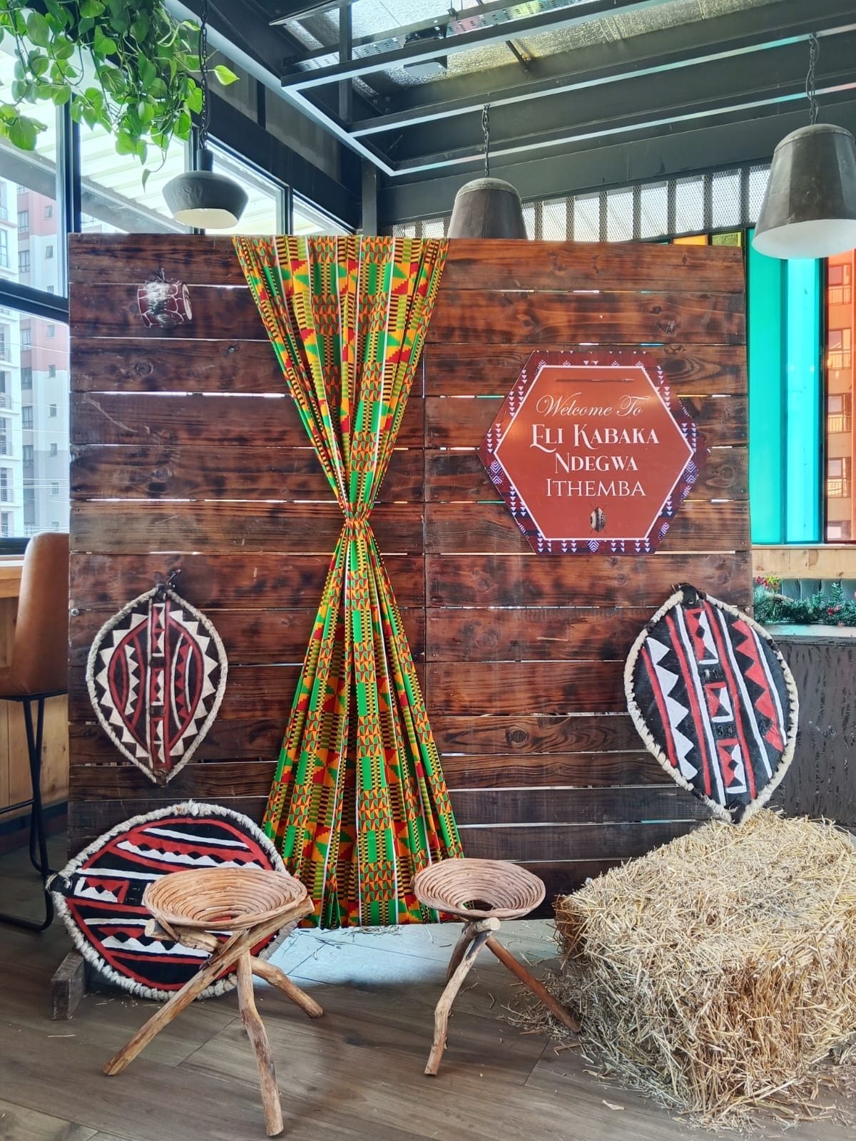 Premium 4×4m Rustic Balloon Backdrop & Photo Wall for Hire for a kids birthday party in Nairobi - view 4