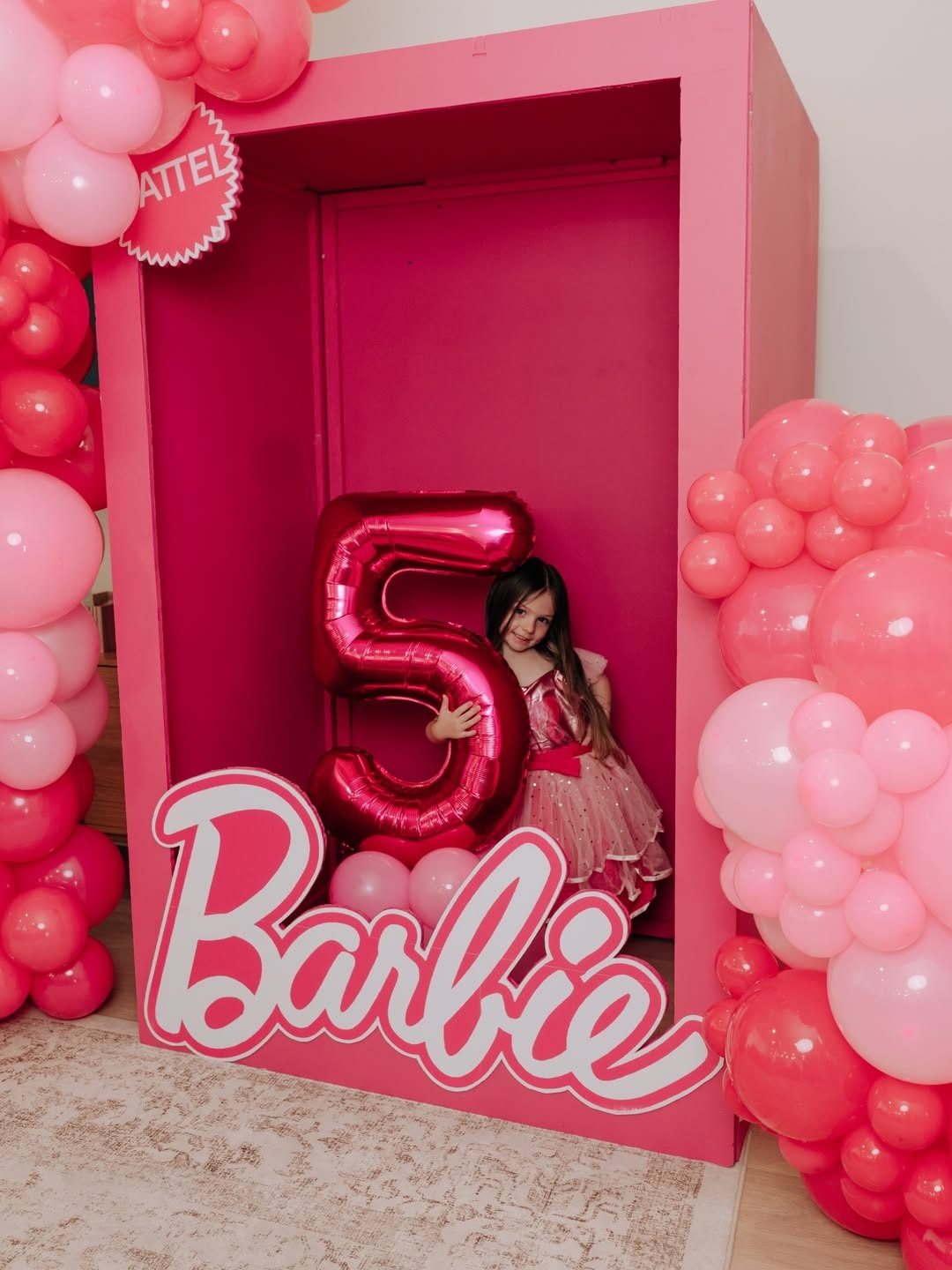 The Social Star Barbie Box Party Decoration for Hire for a kids birthday party in Nairobi - view 3