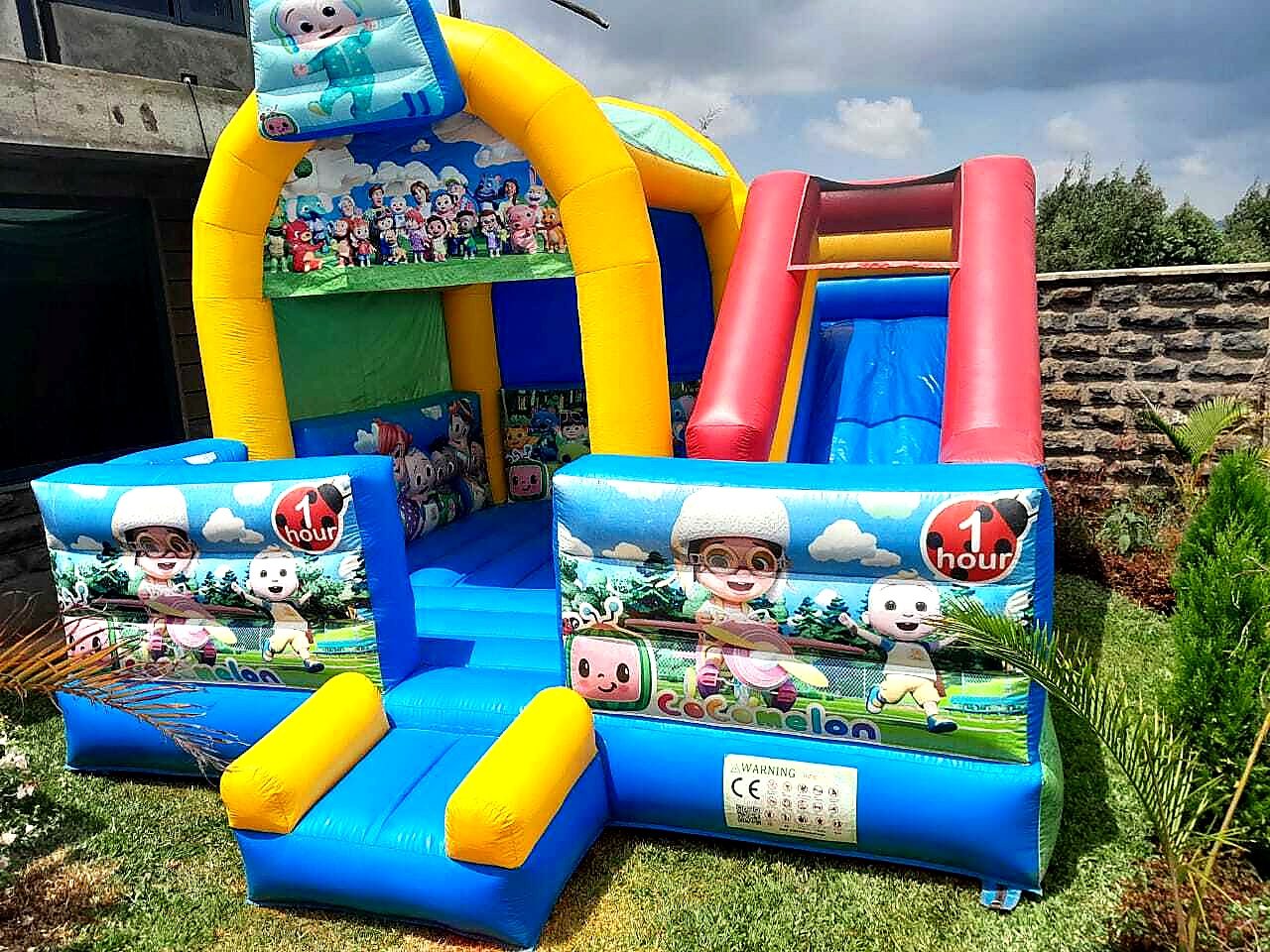 Cocomelon Bouncy House for Hire for hire at kids birthday party in Nairobi - view 3