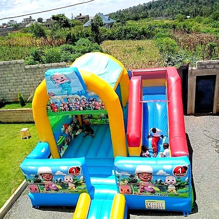 Cocomelon Bouncy House for Hire for hire at kids birthday party in Nairobi