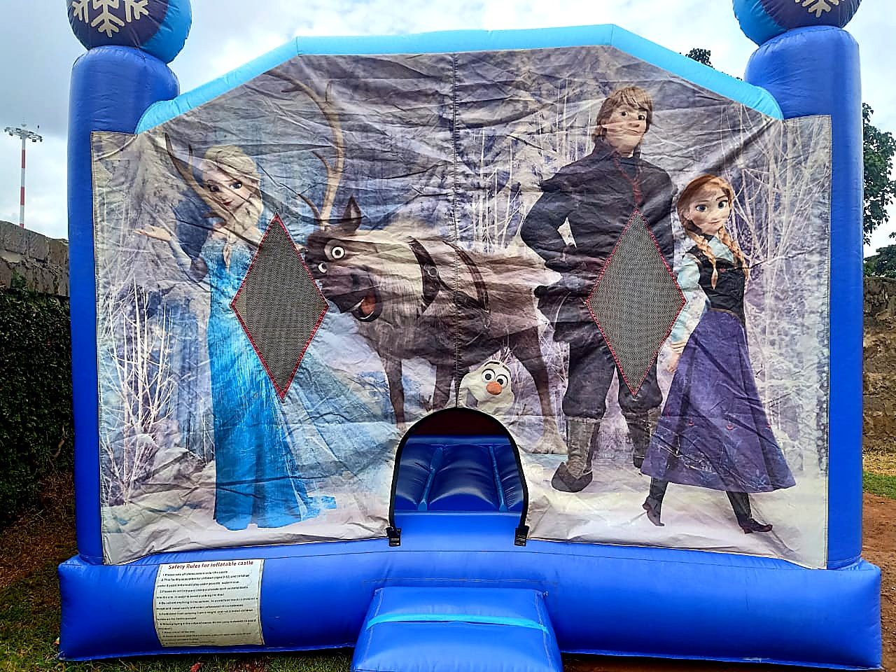 Frozen Themed Bouncy House for Hire for hire at kids birthday party in Nairobi - view 2