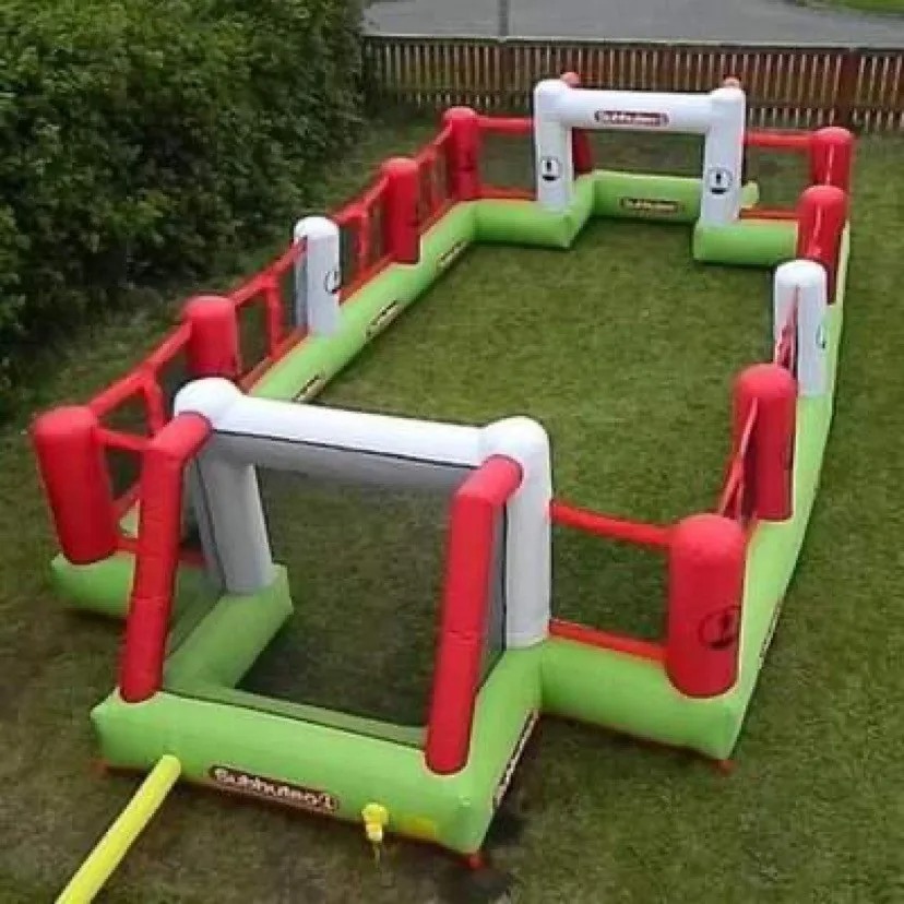 Inflatable Football Pitch for Hire for hire at kids birthday party in Nairobi - view 2