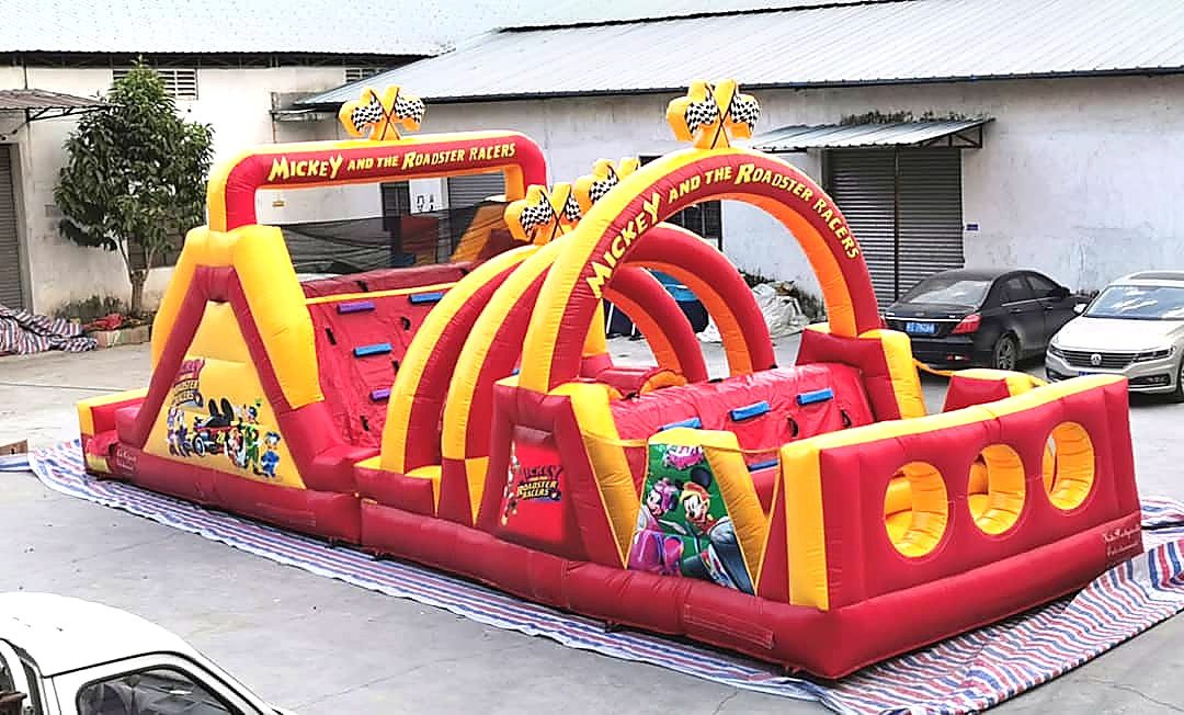 Mickey Roadster Racers Combo Castle for Hire for hire at kids birthday party in Nairobi - view 2