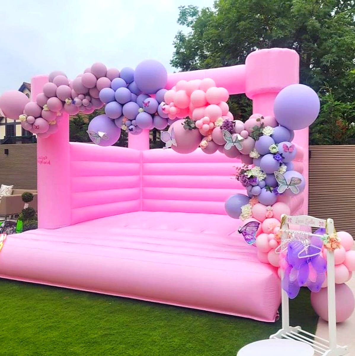 Pink Bouncing Castle for Hire for hire at kids birthday party in Nairobi - view 2
