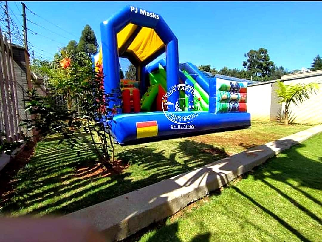 PJ Mask Moonwalk Bounce House for Hire for hire at kids birthday party in Nairobi - view 3