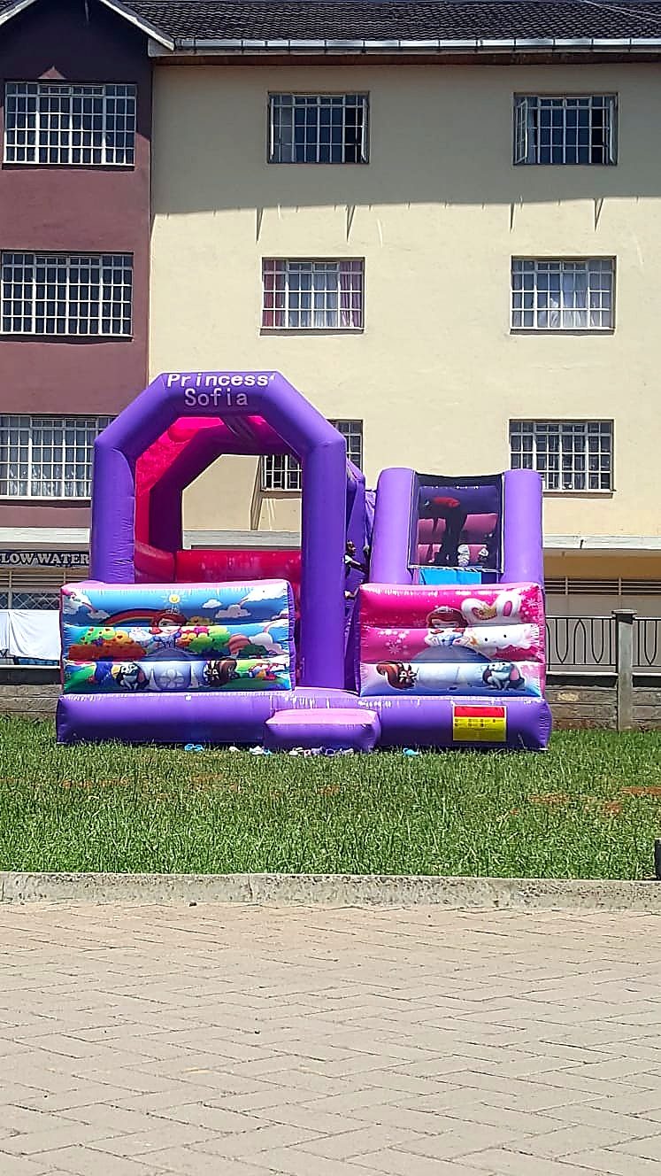 Sofia the First Theme Bounce House for Hire for hire at kids birthday party in Nairobi - view 3