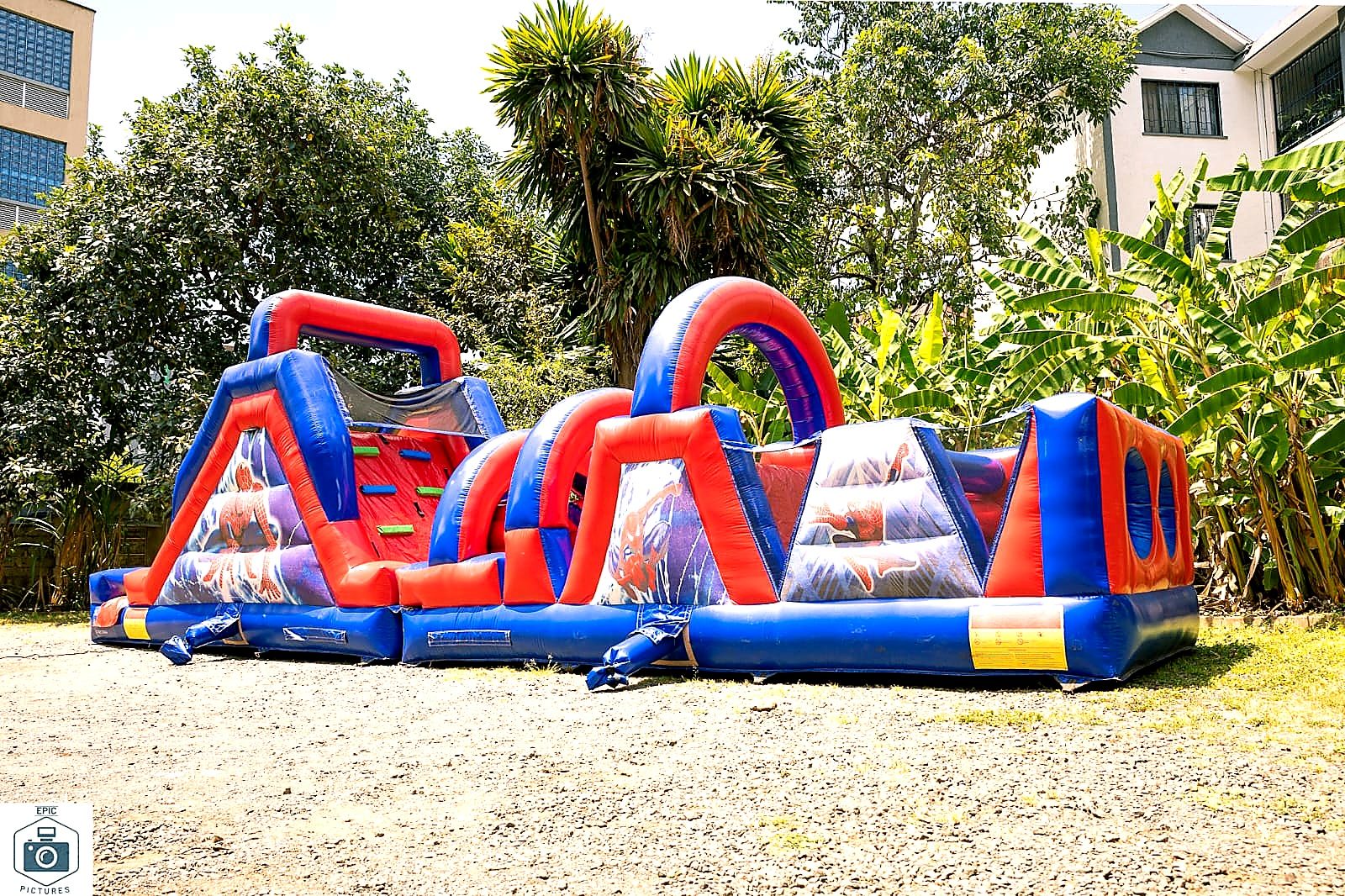 Spiderman Combo Bounce House for Hire for hire at kids birthday party in Nairobi