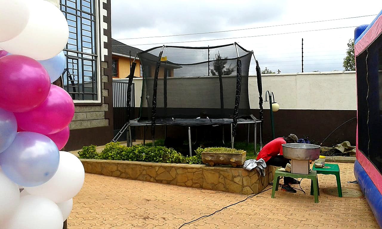 12ft Trampoline for Hire for hire at kids birthday party in Nairobi - view 4