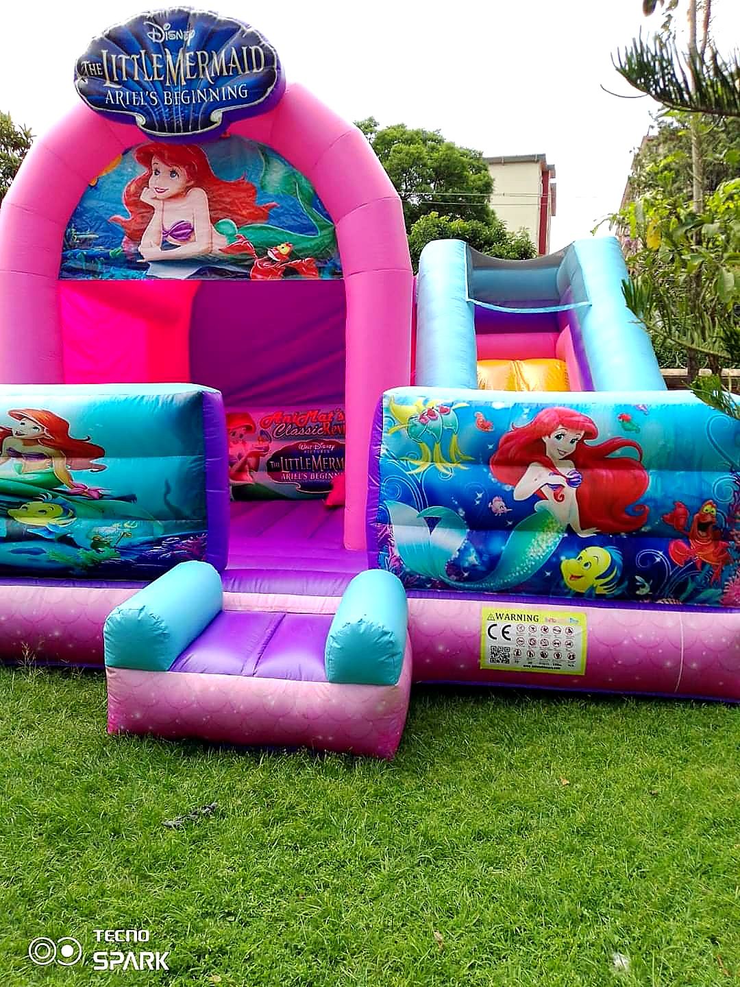 Under the Sea Mermaid Bouncy Castle for Hire for hire at kids birthday party in Nairobi