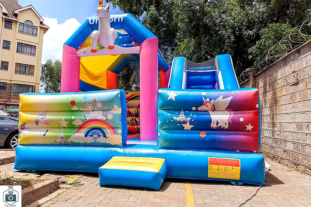 Unicorn Bounce Bouncing Castle for Hire for hire at kids birthday party in Nairobi - view 2