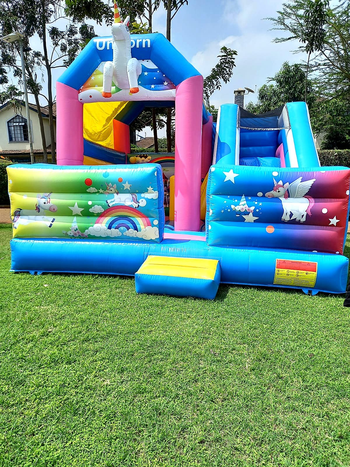 Unicorn Bounce Bouncing Castle for Hire for hire at kids birthday party in Nairobi