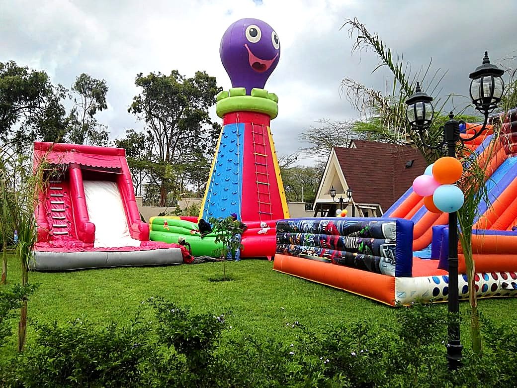 Wall Climbing Tower Bouncy Castle for Hire for hire at kids birthday party in Nairobi