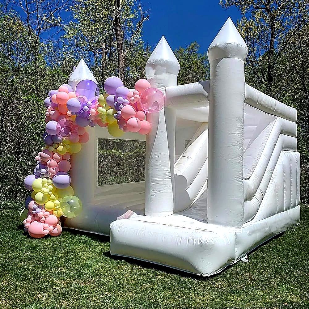 White Bouncing Castle (Toddler) for Hire for hire at kids birthday party in Nairobi - view 3