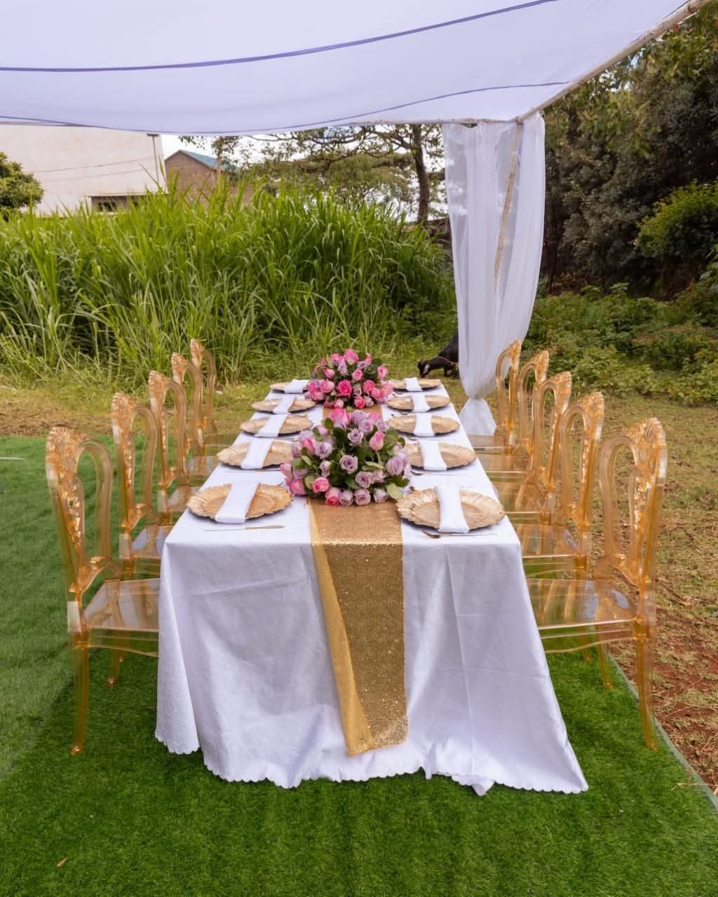 Gold Ghost Chairs for Hire for a kids birthday party in Nairobi - view 3