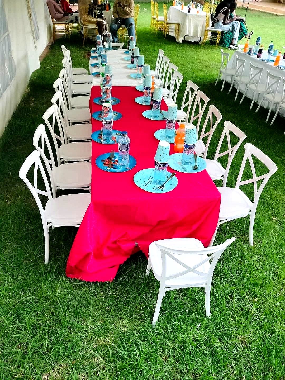 Kids Crossback Chairs for Hire for a kids birthday party in Nairobi - view 2