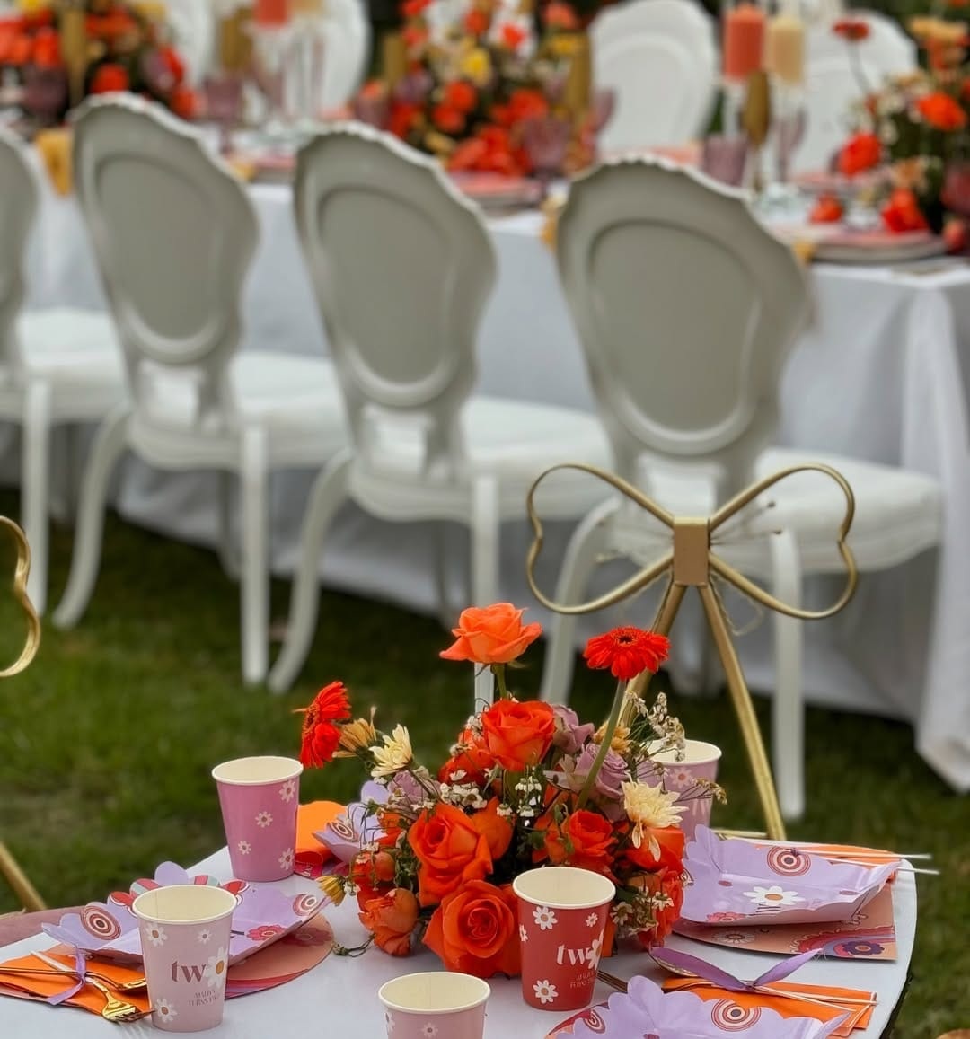 Luxury Vogue Chairs (Beige) for Hire for a kids birthday party in Nairobi - view 3