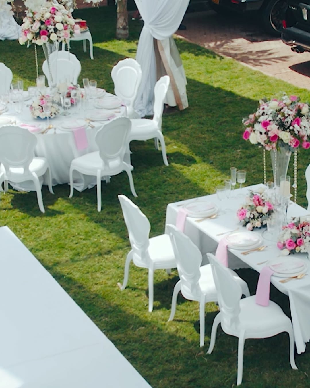 Luxury Vogue Chairs (White) for Hire for a kids birthday party in Nairobi - view 3
