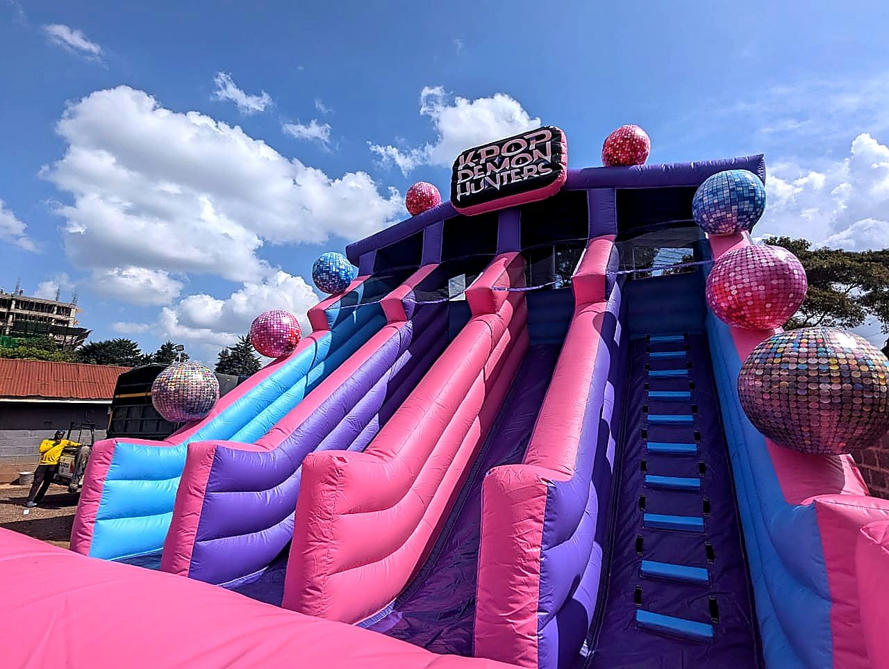 K-Pop Gigantic Bouncy Dry Slide for Hire — dry inflatable slide (no water) for a kids birthday party in Nairobi - view 3