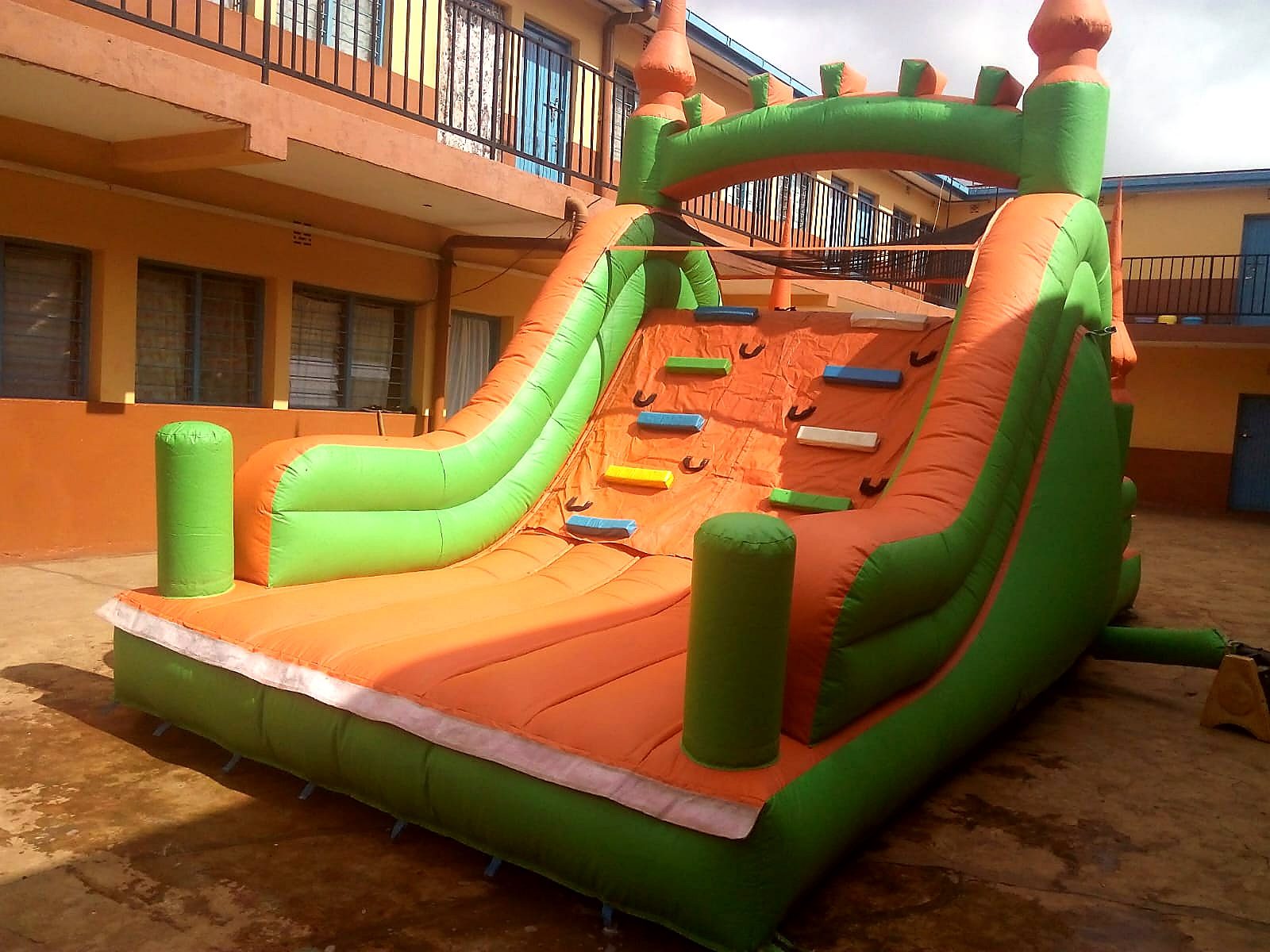 Soft Play Bouncy Castle Dry Slide for Hire — dry inflatable slide (no water) for a kids birthday party in Nairobi