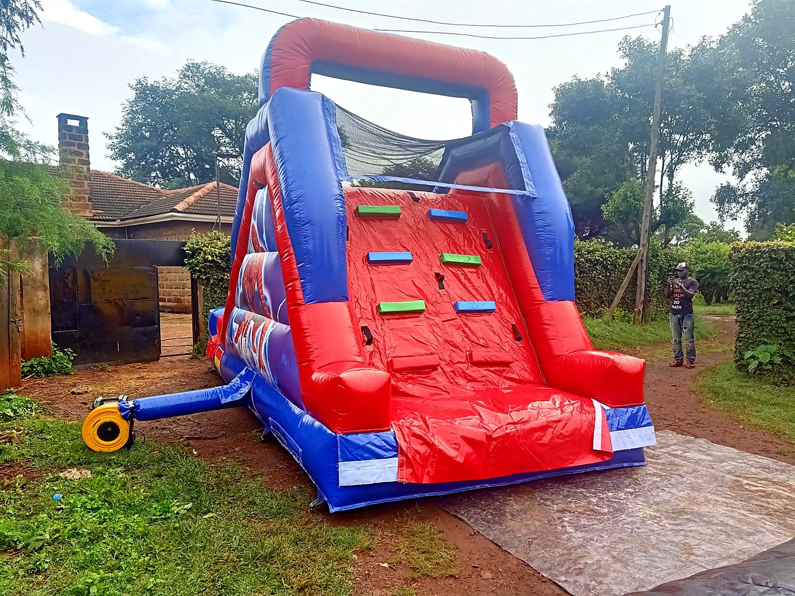 Spiderman Bounce Bouncy Dry Slide for Hire — dry inflatable slide (no water) for a kids birthday party in Nairobi - view 4