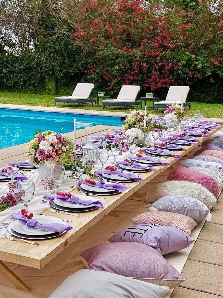The Diamond Domination Low Tables & Pillows Kids Picnic Party - 30 Kids — kids picnic package setup in Nairobi - view 2
