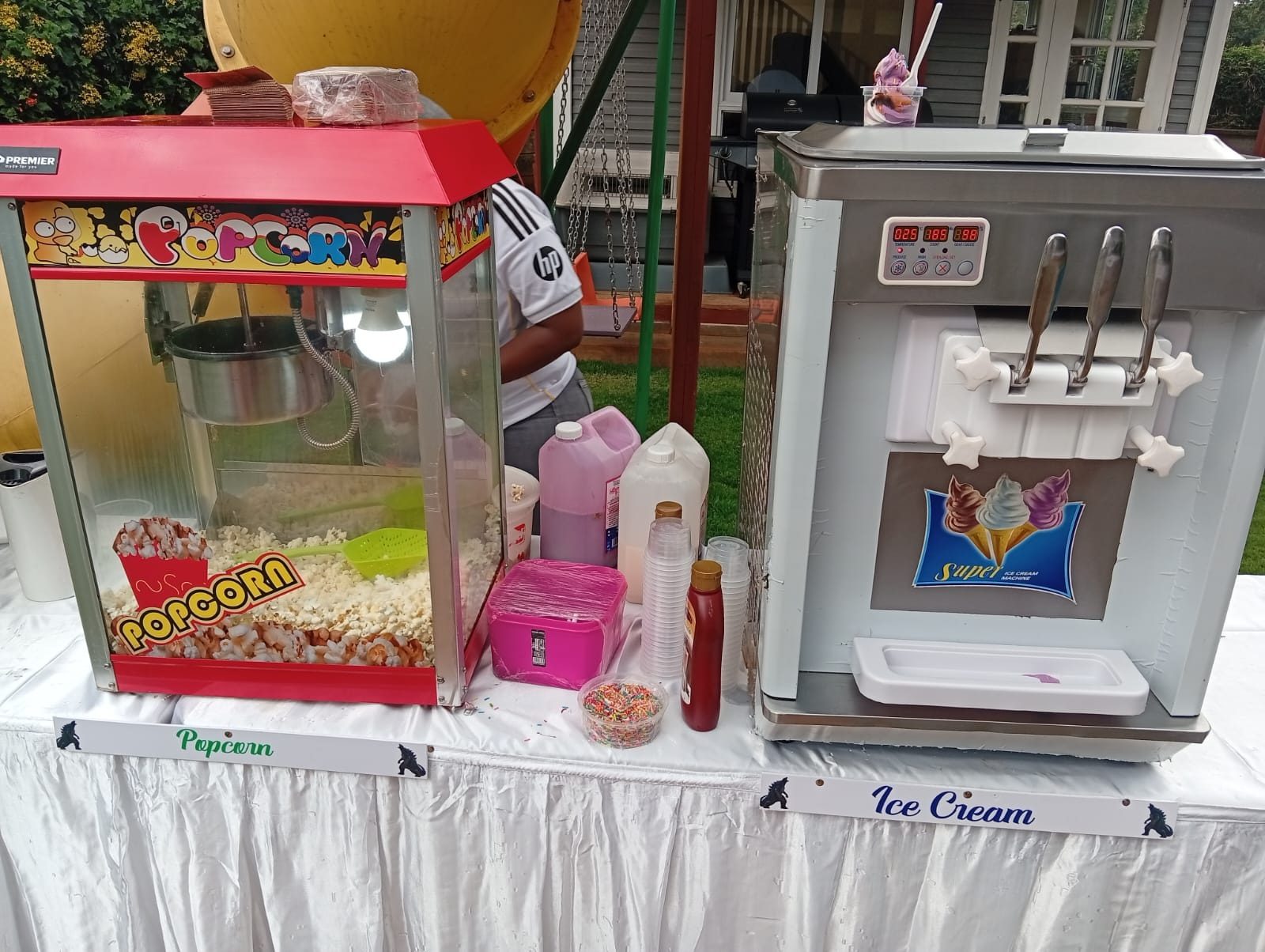 Ice Cream Machine for Hire for a kids birthday party in Nairobi