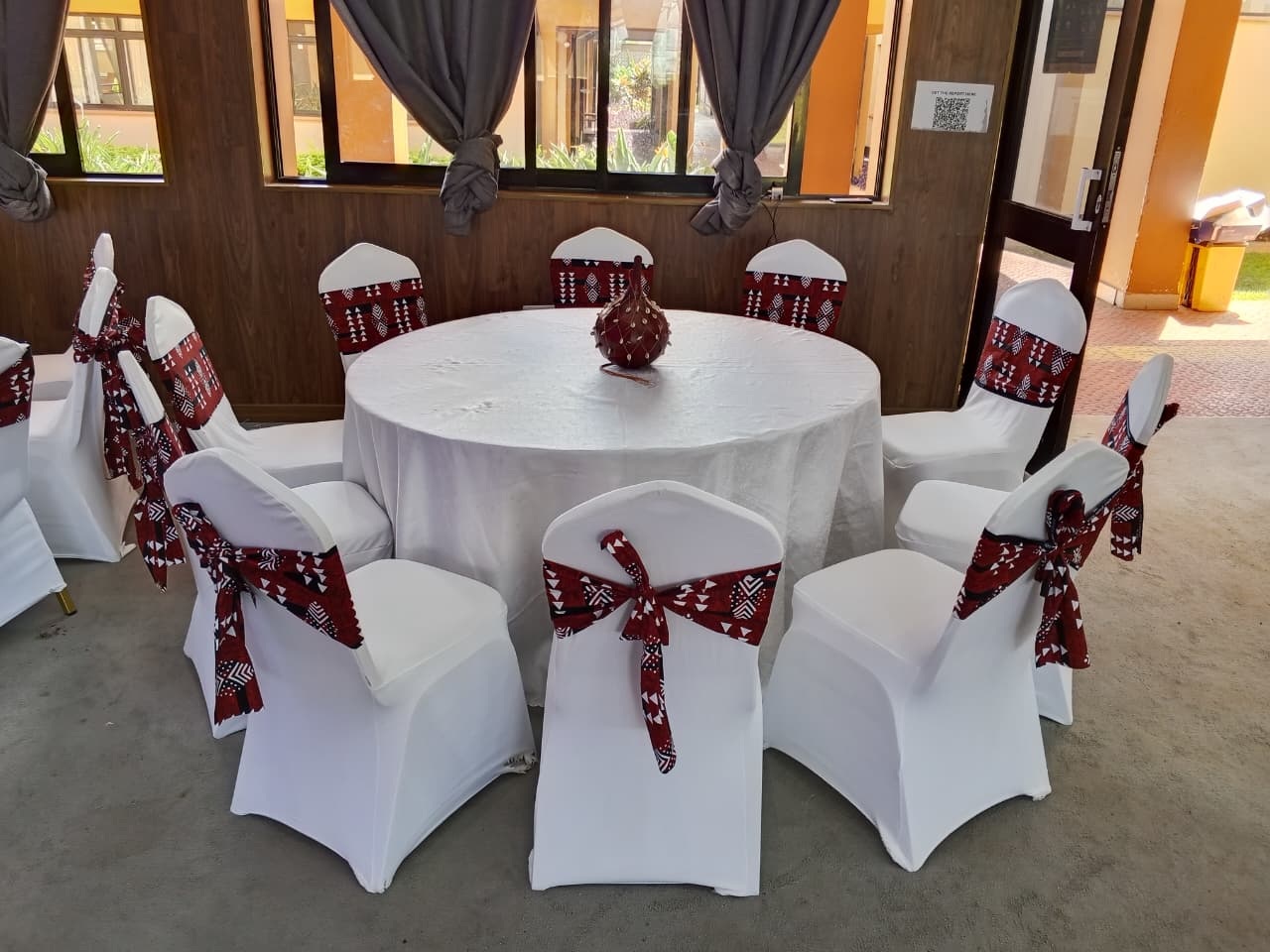 African Themed Dressed Chairs for Hire for a kids birthday party in Nairobi - view 2