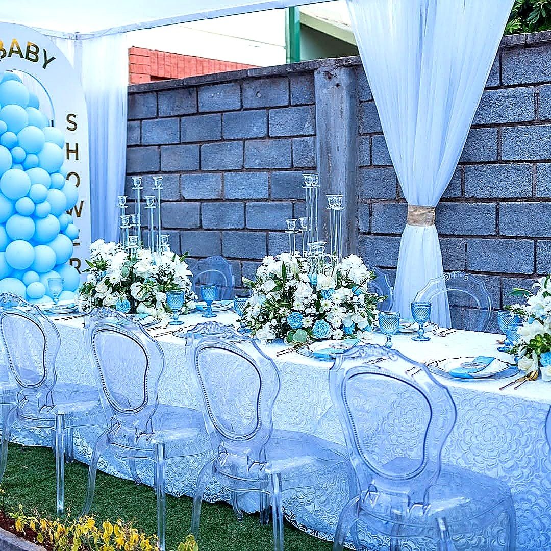 Clear Ghost Chairs for Hire for a kids birthday party in Nairobi