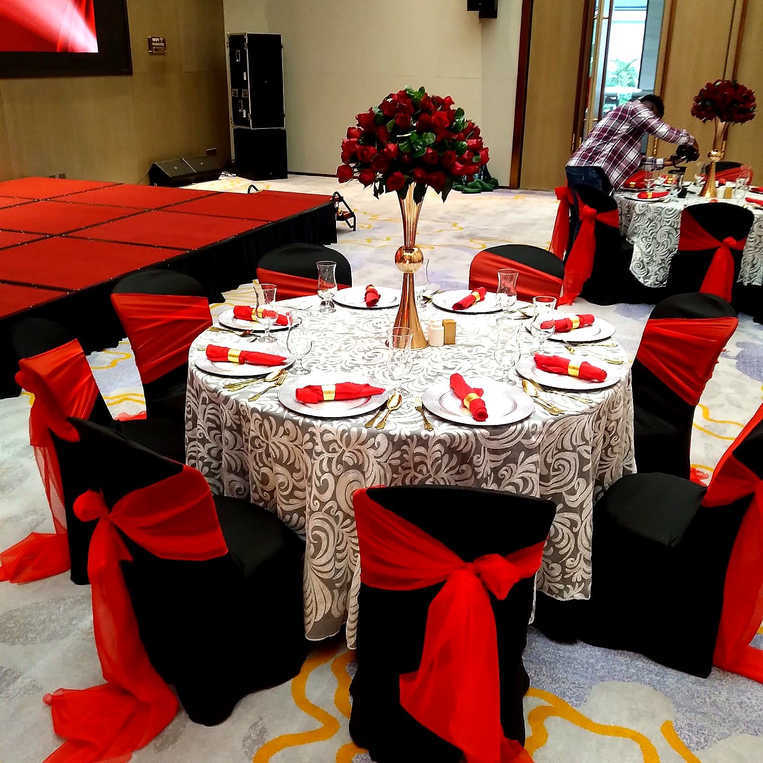 Dressed Round Table with Elegant Overlay for Hire for a kids birthday party in Nairobi - view 6