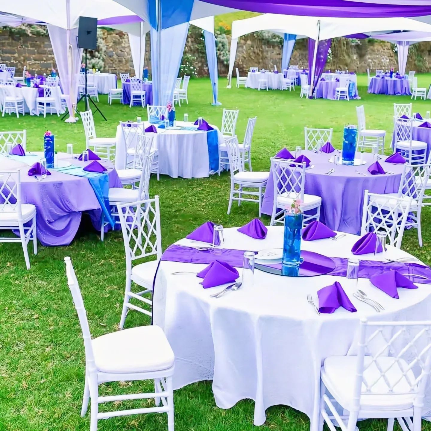 Dressed Round Table (Jacquard) for Hire for a kids birthday party in Nairobi