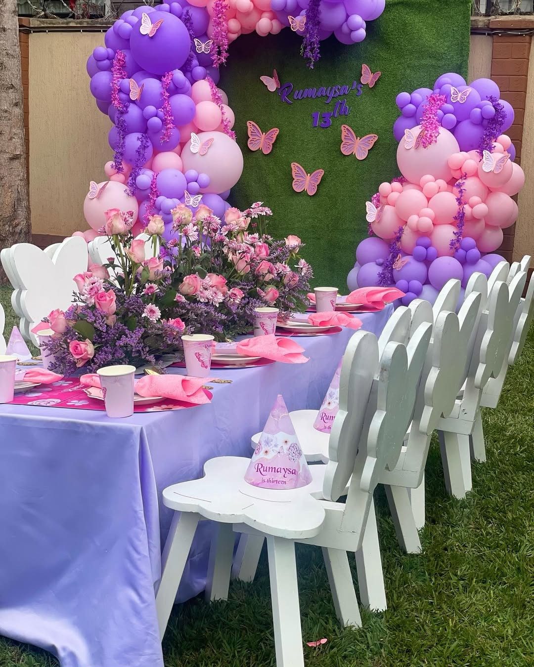Kids Wooden Butterfly Chairs for Hire for a kids birthday party in Nairobi