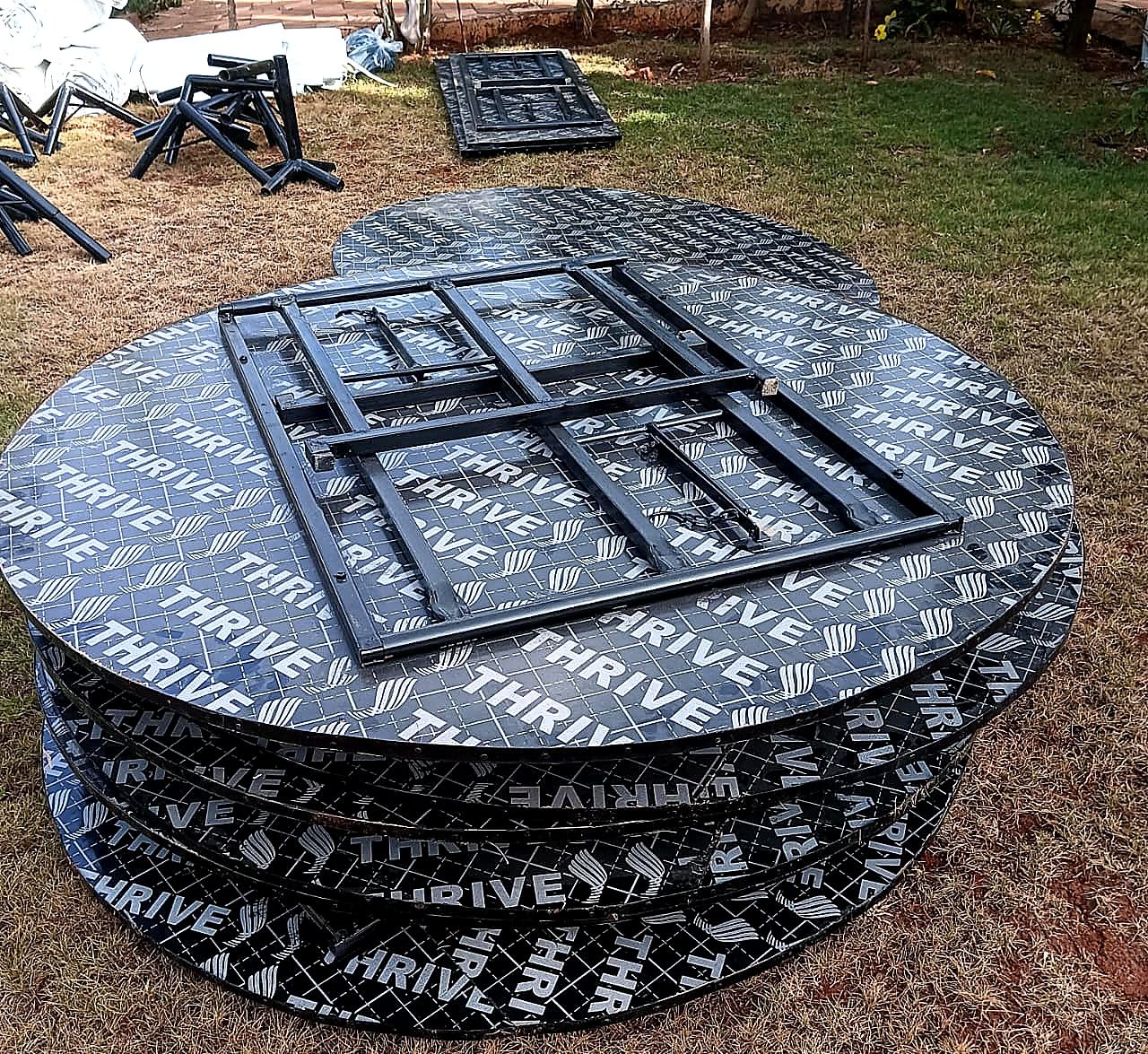 Plain Round Table for Hire for a kids birthday party in Nairobi - view 3