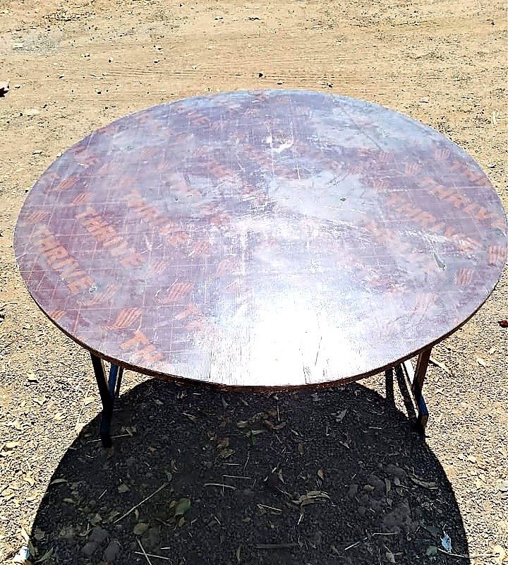 Plain Round Table for Hire for a kids birthday party in Nairobi