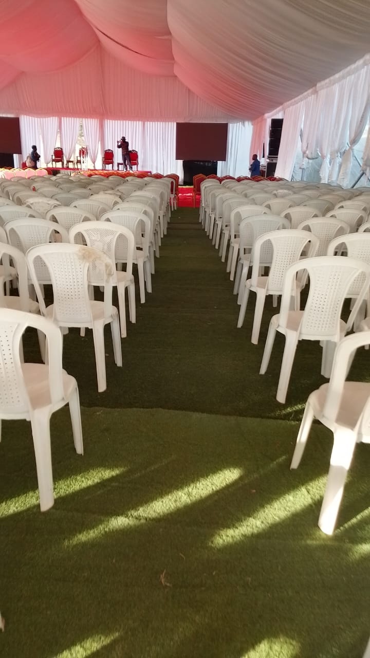 Plastic Chairs (Undressed) for Hire for a kids birthday party in Nairobi - view 3