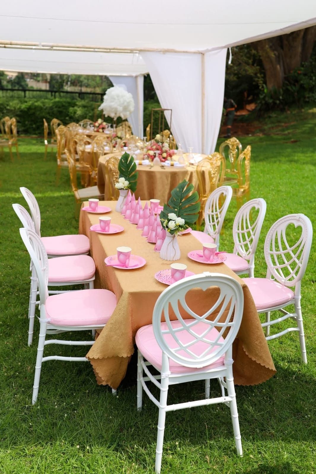 Rectangular Table (Dressed in Jacquard) for Hire for a kids birthday party in Nairobi - view 5