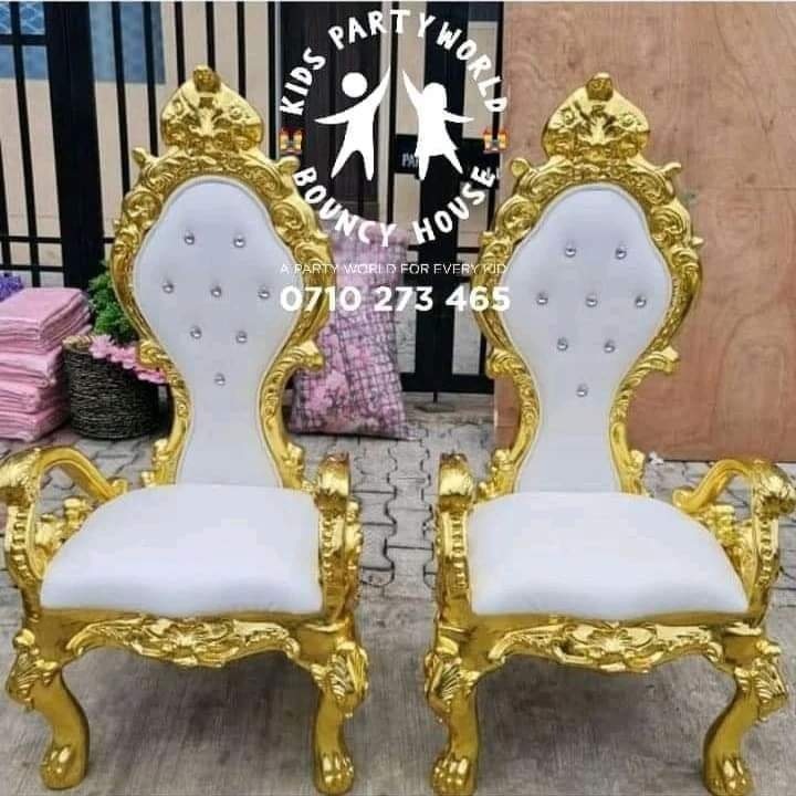 Throne Chairs for Hire for a kids birthday party in Nairobi - view 4