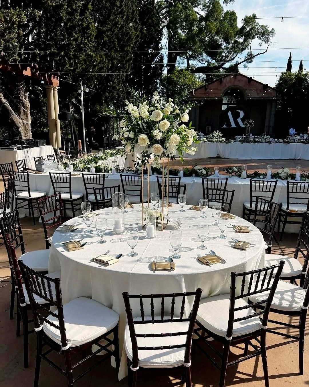 Dressed Round Table (Jacquard) for Hire for a kids birthday party in Nairobi - view 2