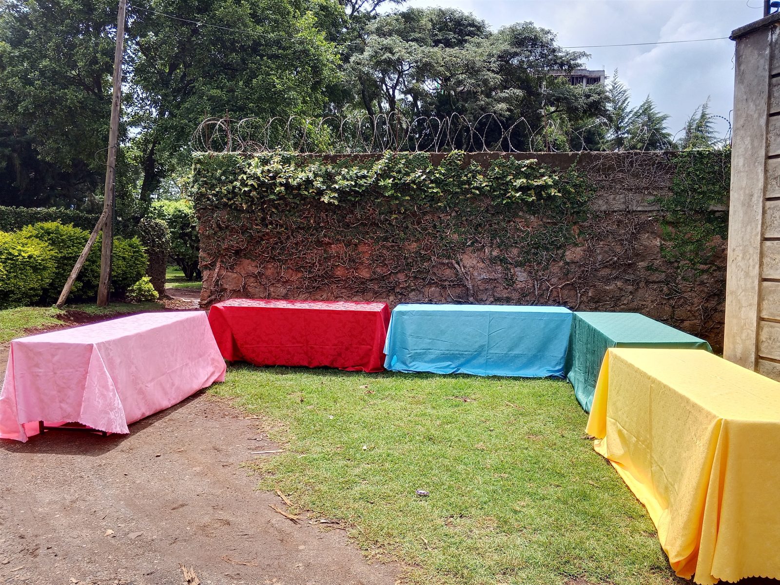 Rectangular Table (Dressed in Jacquard) for Hire for a kids birthday party in Nairobi - view 2