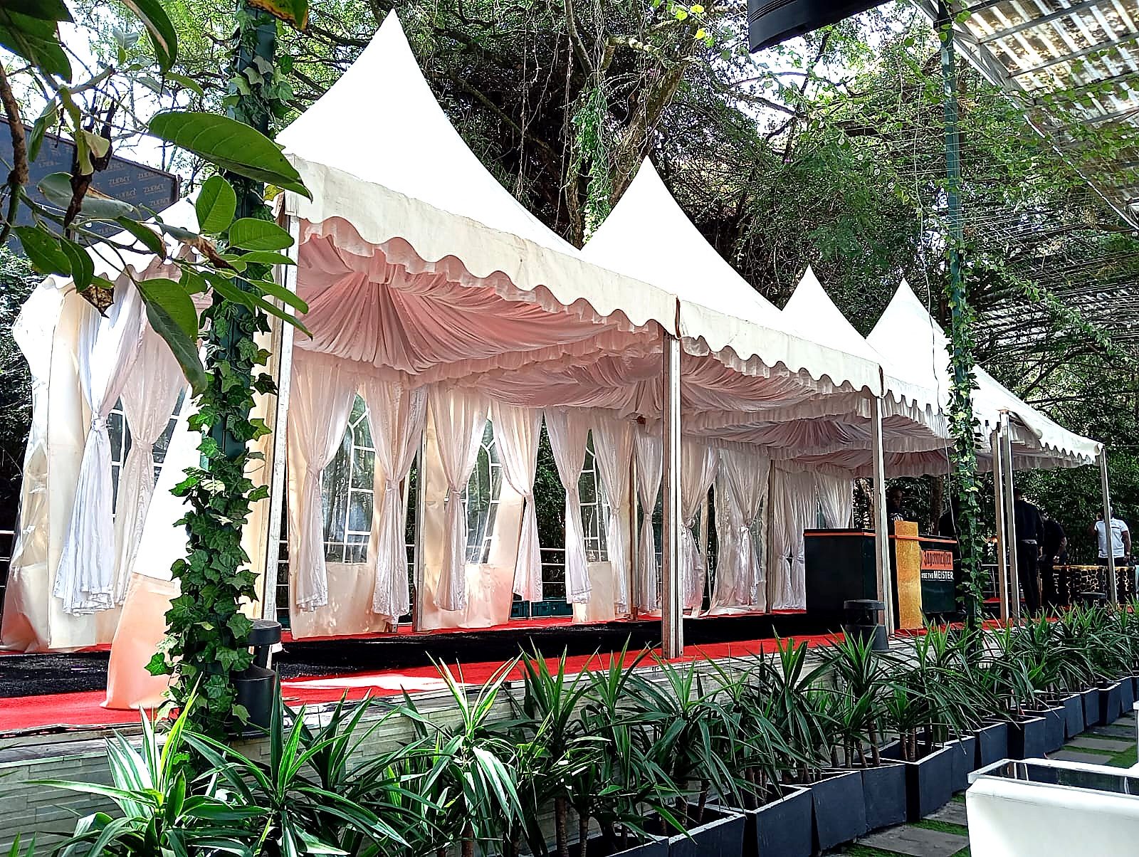B Line Pagoda Tent 3x3m for Hire – 10 Seater shading a kids birthday party in Nairobi - view 2
