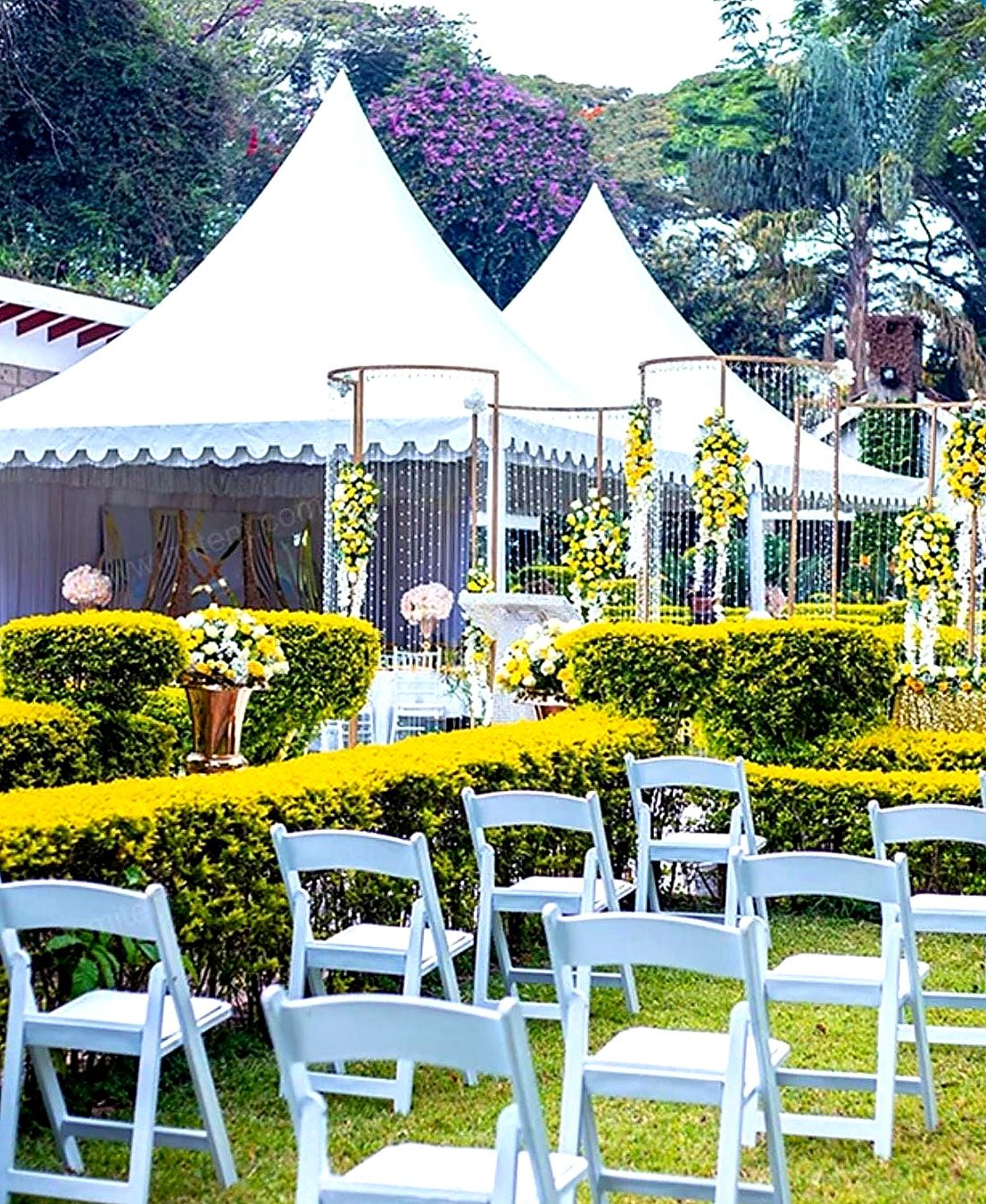 B Line Pagoda Tent 6x6m for Hire – 50 Seater shading a kids birthday party in Nairobi - view 3
