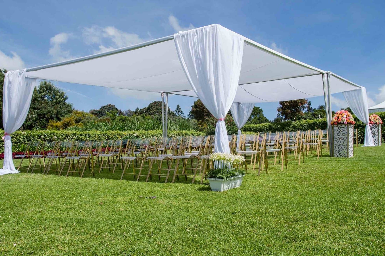 Canopy Tent 6x12m for Hire – 100 Seater shading a kids birthday party in Nairobi - view 2