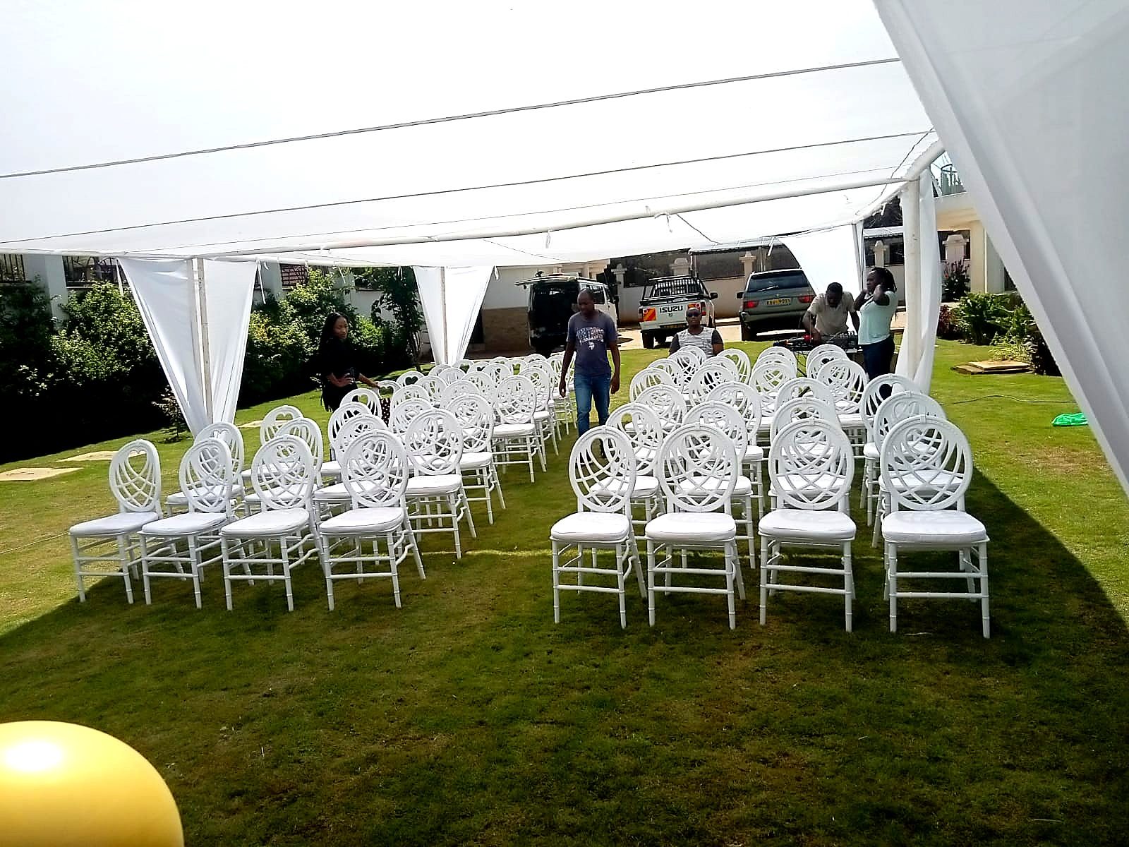 Canopy Tent 6x12m for Hire – 100 Seater shading a kids birthday party in Nairobi - view 4