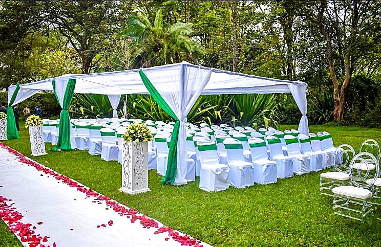 Canopy Tent 6x12m for Hire – 100 Seater shading a kids birthday party in Nairobi