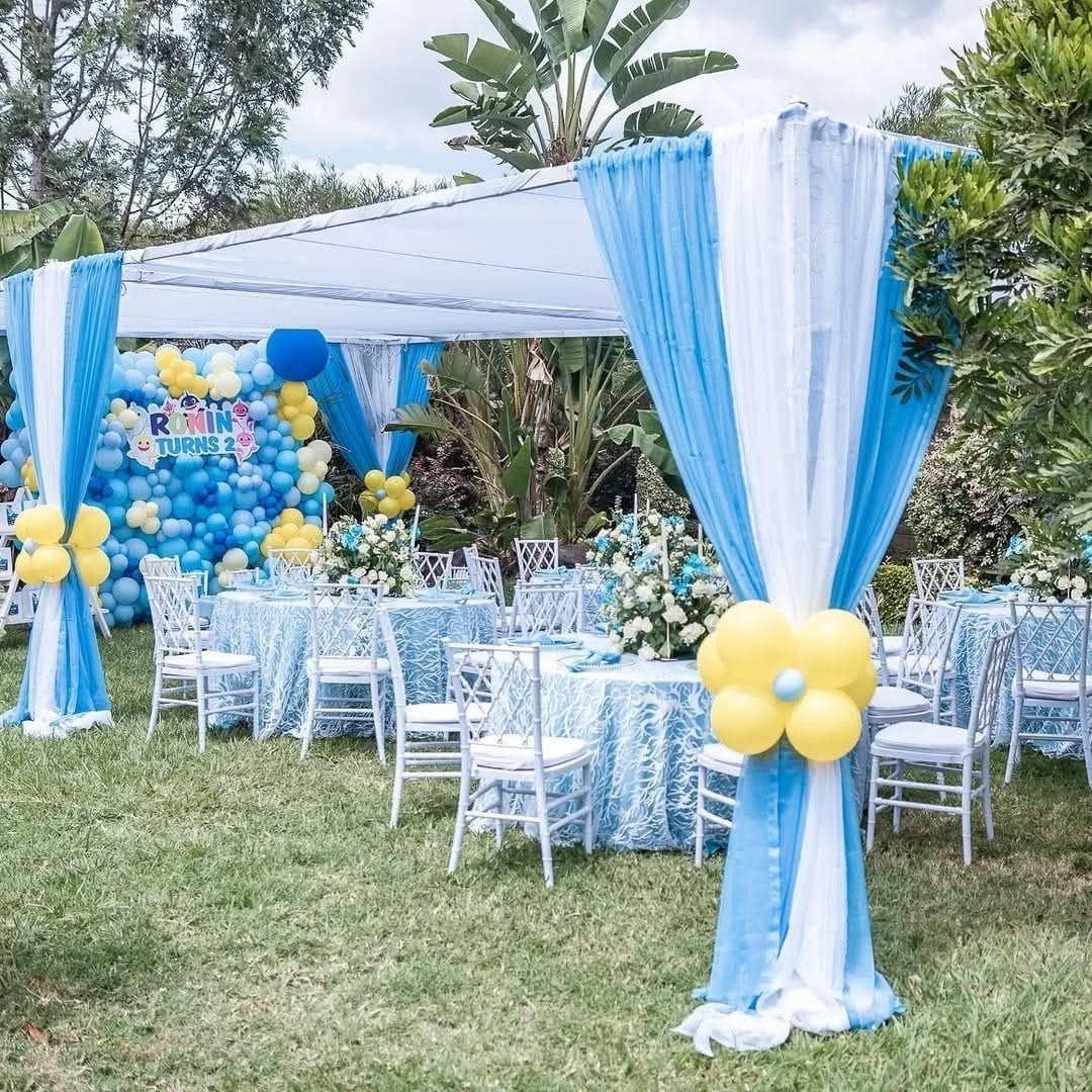 Canopy Tent 6x6m for Hire – 50 Seater shading a kids birthday party in Nairobi - view 5