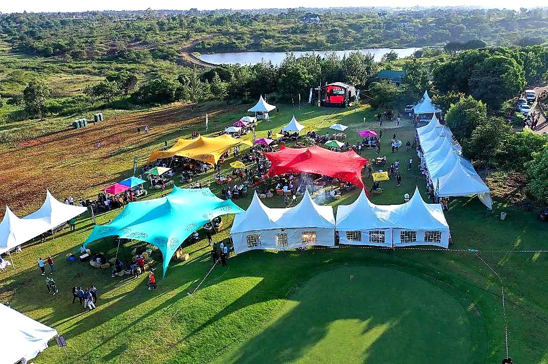 Cheese Tent 10x15m for Hire – 140 Seater shading a kids birthday party in Nairobi - view 3