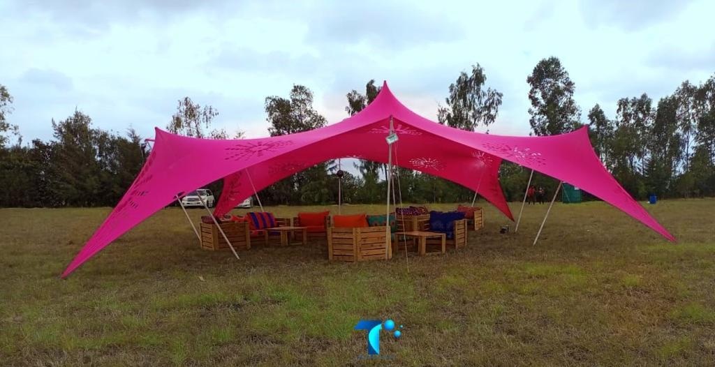 Cheese Tent 12x18m for Hire – 200 Seater shading a kids birthday party in Nairobi - view 5